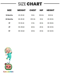CoComelon Baby Boys Zip Up Winter Coat Puffer Jacket