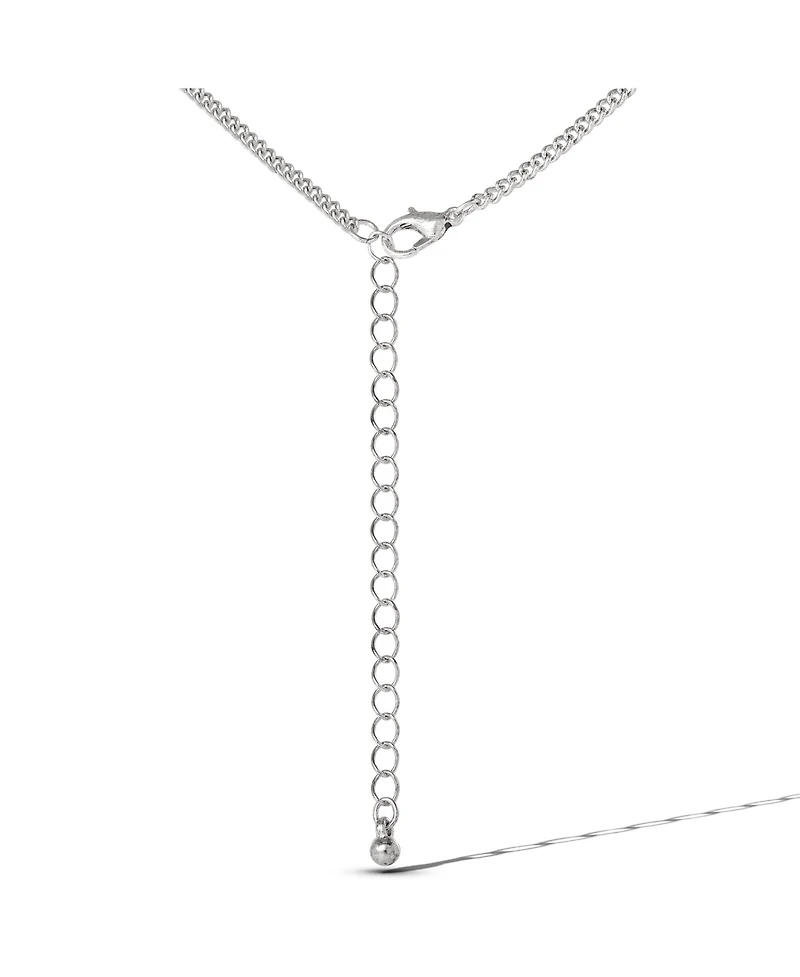 Jessica Simpson Statement Medallion Necklace in Antiqued Silver