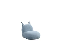 Homlux 21.5"W Blue Chenille Deer-Shaped Kids Chair