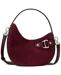 Lauren Ralph Suede Mini Tasha Crossbody Bag