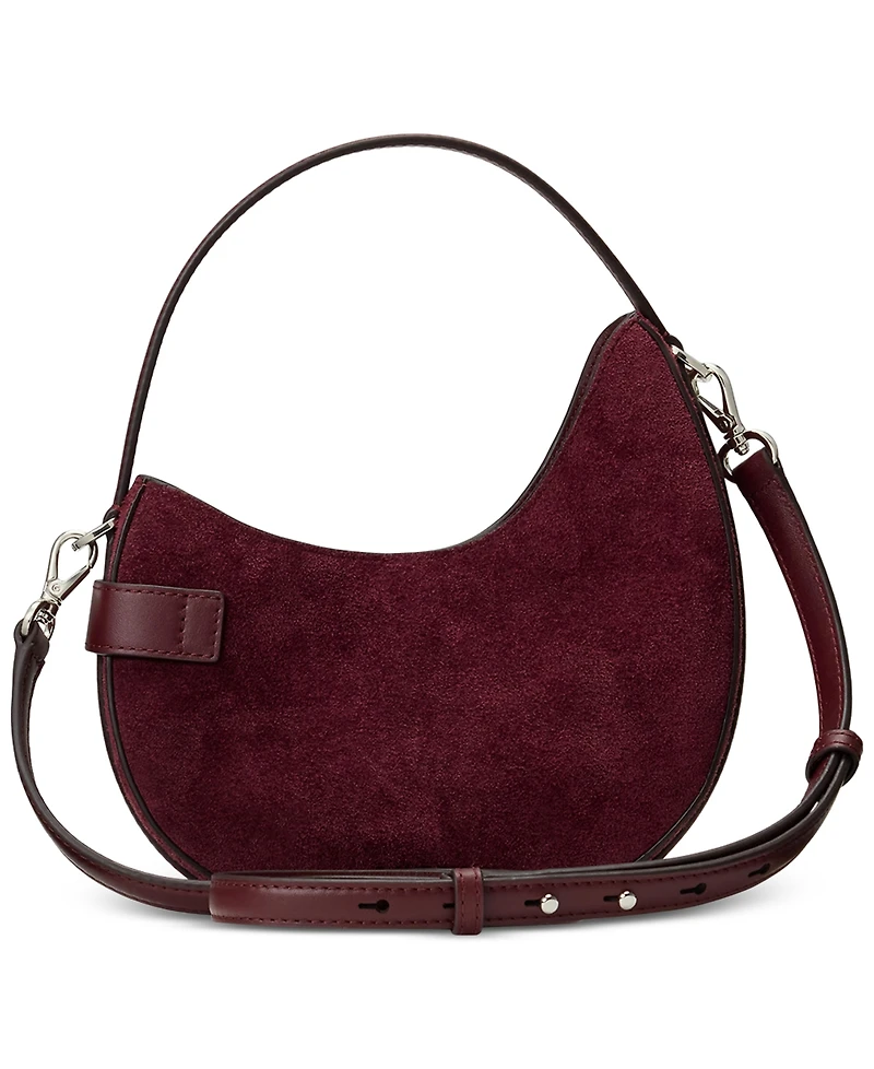 Lauren Ralph Suede Mini Tasha Crossbody Bag
