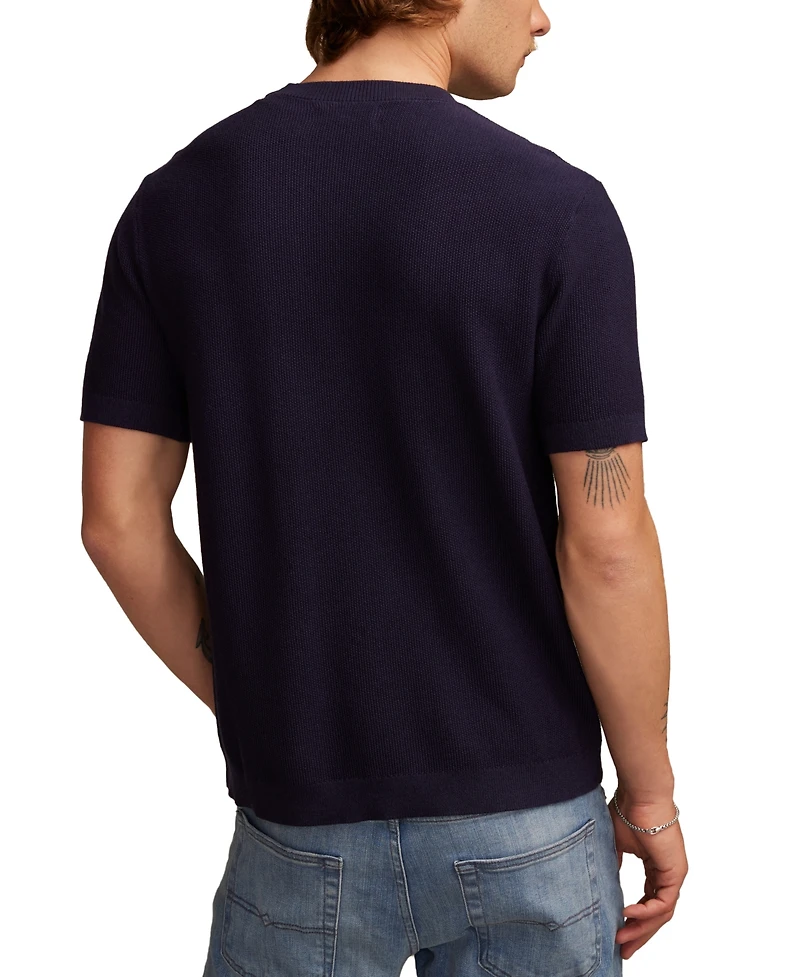 Lucky Brand Men's Short Sleeve Crewneck Sweater