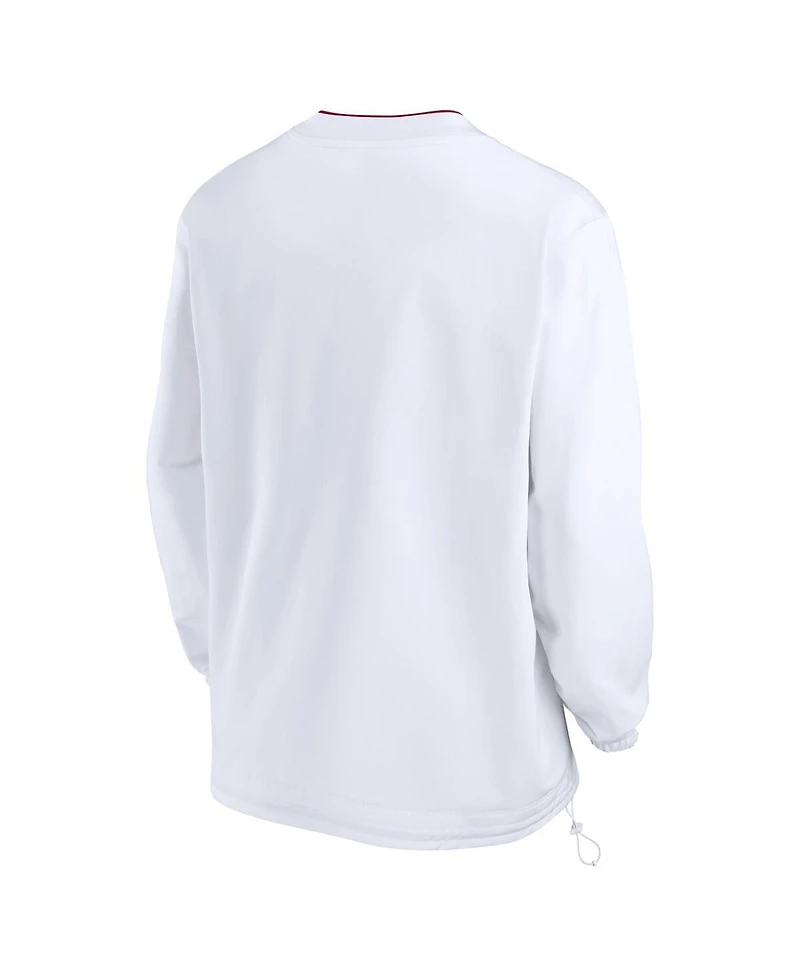 Nike Men's White Usc Trojans 2024 Sideline Pullover Windshirt