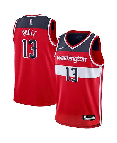 Nike Big Boys and Girls Poole Red Washington Wizards Swingman Jersey - Icon Edition