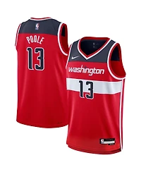 Nike Big Boys and Girls Poole Red Washington Wizards Swingman Jersey - Icon Edition