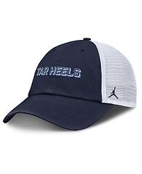 Jordan Men's Navy North Carolina Tar Heels 2025 Gameday On-Field Club Adjustable Trucker Hat