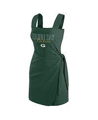 Wear by Erin Andrews Women's Green Bay Packers Wrap Dress
