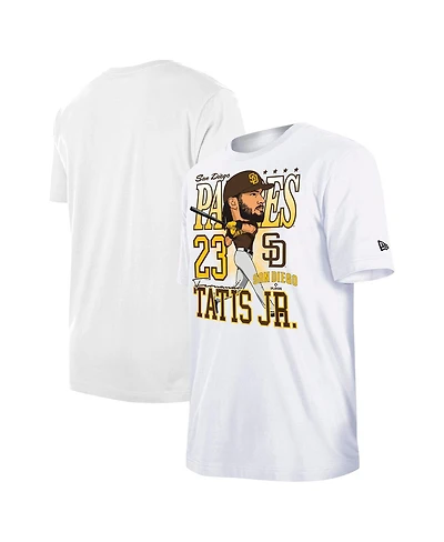 New Era Men's Fernando Tatis Jr. White San Diego Padres Caricature T-Shirt