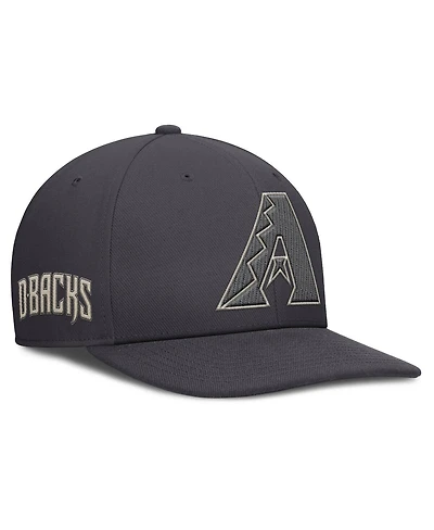 Nike Men's Anthracite Arizona Diamondbacks Statement Pro Snapback Hat