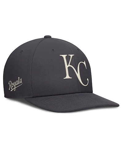 Nike Men's Anthracite Kansas City Royals Statement Pro Snapback Hat