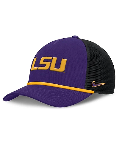 Nike Men's Purple Lsu Tigers Rise Primetime Trucker Adjustable Hat