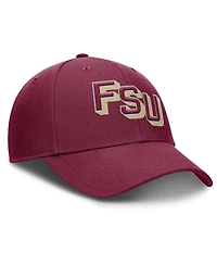 Nike Men's Garnet Florida State Seminoles Slanted Primetime Rise Performance Adjustable Hat