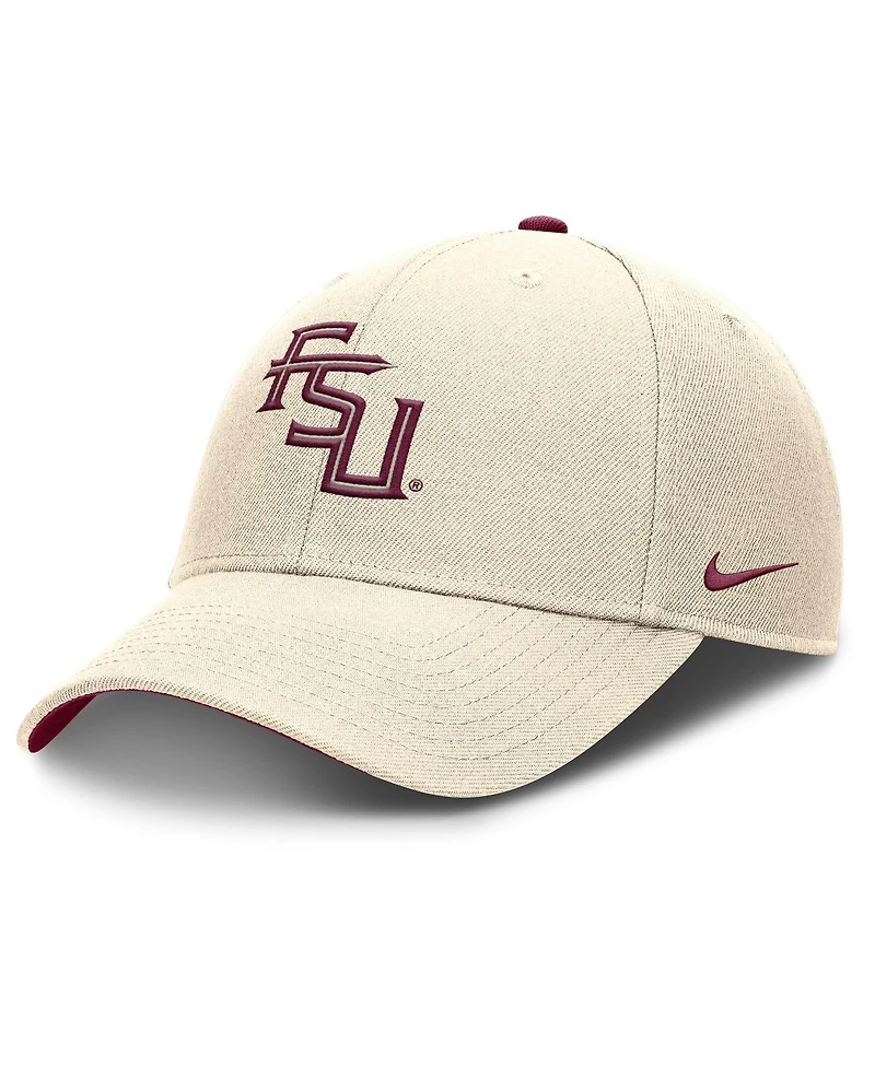 Nike Men's Natural Florida State Seminoles Rise Primetime Performance Trucker Adjustable Hat