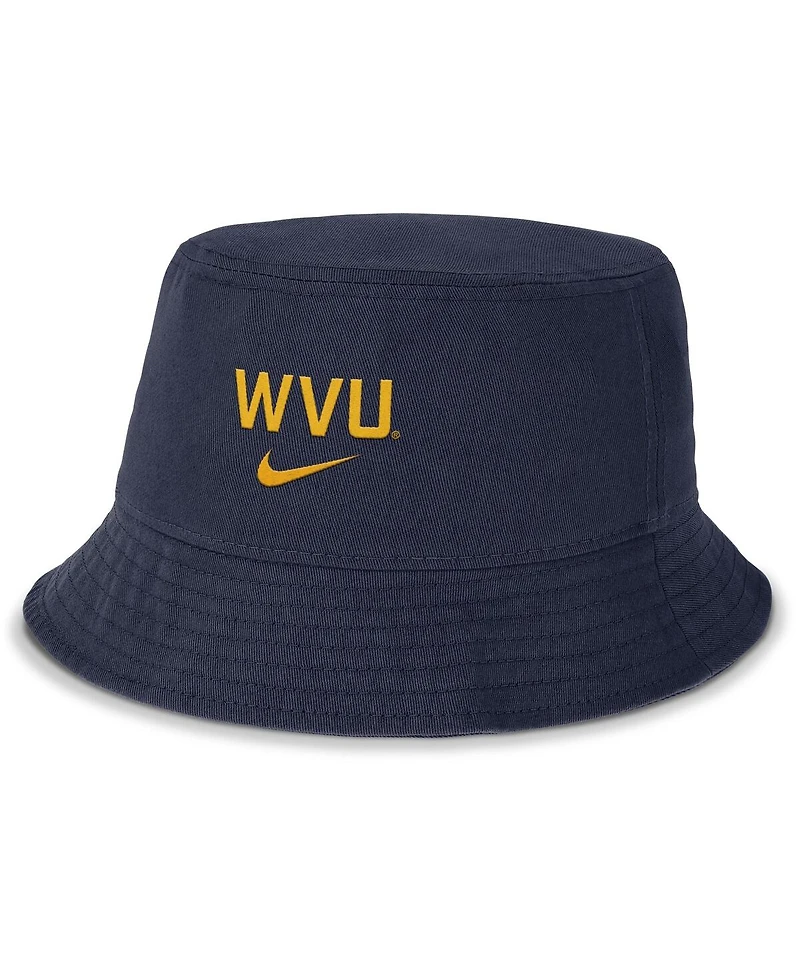 Nike Men's Navy West Virginia Mountaineers Apex Primetime Bucket Hat