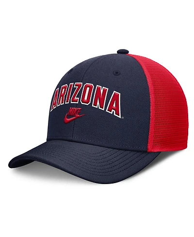 Nike Men's Navy/Red Arizona Wildcats Legacy Arch Rise Performance Trucker Adjustable Hat