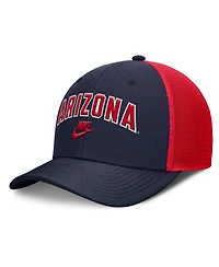 Nike Men's Navy/Red Arizona Wildcats Legacy Arch Rise Performance Trucker Adjustable Hat