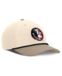 Nike Men's Natural Florida State Seminoles Rise Legacy Throwback Logo Adjustable Hat
