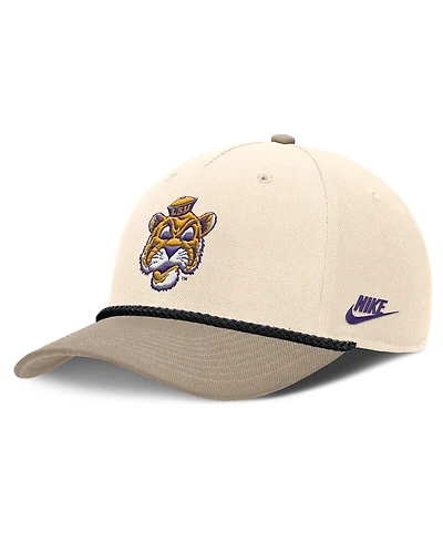 Nike Men's Natural Lsu Tigers Rise Legacy Throwback Logo Adjustable Hat