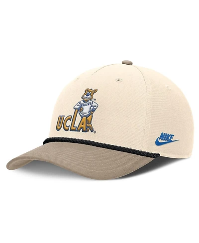 Nike Men's Natural Ucla Bruins Rise Legacy Throwback Logo Adjustable Hat