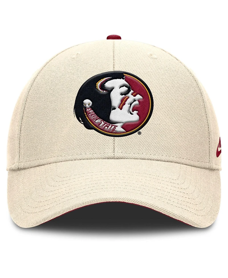 Nike Men's Natural Florida State Seminoles Rise Legacy Adjustable Hat