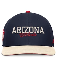Nike Men's Navy/Cream Arizona Wildcats Pro Legacy Script Snapback Hat