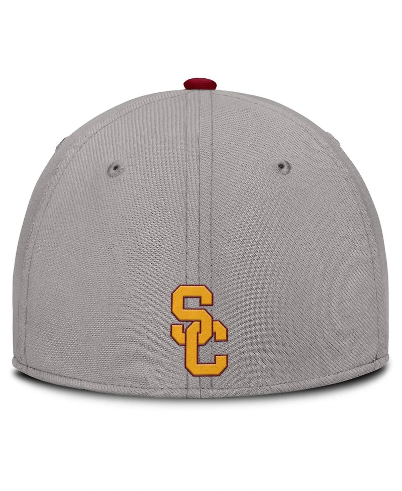 Nike Men's Gray Usc Trojans Rise Prep Performance Flex Hat