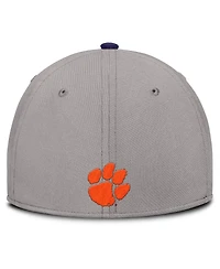Nike Men's Gray Clemson Tigers Rise Prep Performance Flex Hat