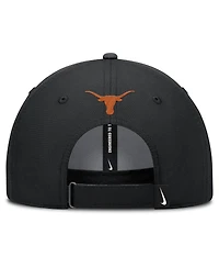 Nike Men's Black Texas Longhorns Club Prep Performance Adjustable Hat