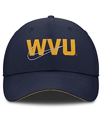 Nike Men's Navy West Virginia Mountaineers Club Prep Performance Adjustable Hat