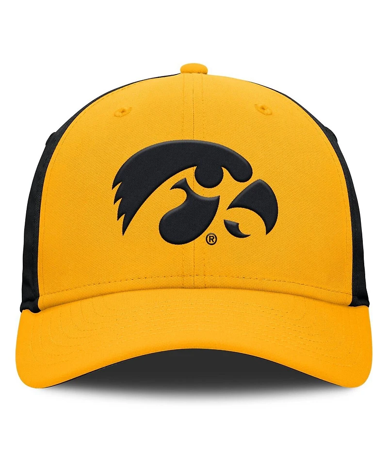Nike Men's Gold/Black Iowa Hawkeyes 2025 Sideline Rise Local Performance Flex Hat