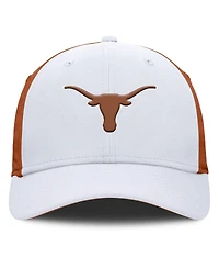 Nike Men's White/Burnt Orange Texas Longhorns 2025 Sideline Rise Local Performance Flex Hat