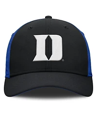 Nike Men's Black/Royal Duke Blue Devils 2025 Sideline Rise Local Performance Flex Hat