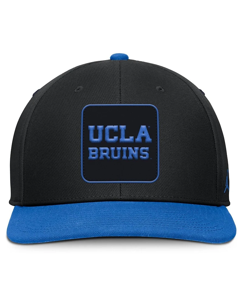 Jordan Men's Black/Blue Ucla Bruins 2025 Sideline Campus Pro Local Snapback Hat
