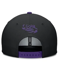 Nike Men's Black/Purple Lsu Tigers 2025 Sideline Campus Pro Local Snapback Hat