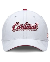 Nike Men's White Stanford Cardinal Legacy Rise Performance Flex Hat