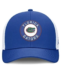 Jordan Men's Royal/White Florida Gators Rise Primetime Performance Trucker Adjustable Hat