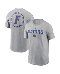 Jordan Men's Heather Gray Florida Gators Campus 2-Hit T-Shirt