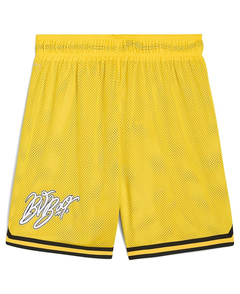Puma Men's Yellow Borussia Dortmund 2025 Fifa Club World Cup Hoops Reversible Shorts