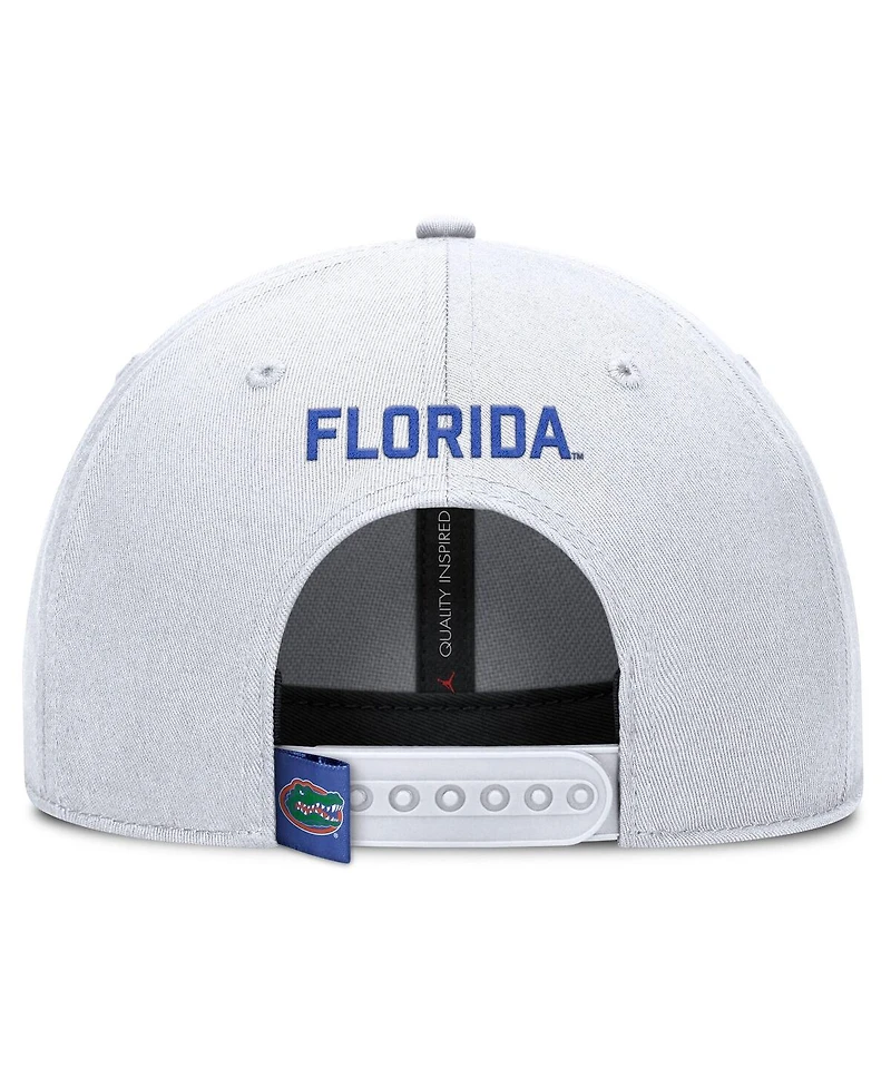 Jordan Men's White Florida Gators 2025 On-Field Rise Performance Adjustable Hat