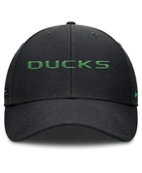 Nike Men's Black Oregon Ducks 2025 On-Field Rise Performance Adjustable Hat