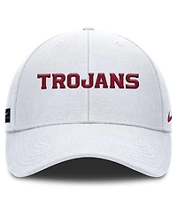 Nike Men's White Usc Trojans 2025 On-Field Rise Performance Adjustable Hat