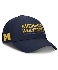 Jordan Men's Navy Michigan Wolverines 2025 On-Field Gameday Club Adjustable Hat