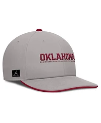 Jordan Men's Gray Oklahoma Sooners 2025 On-Field Pro Performance Adjustable Hat
