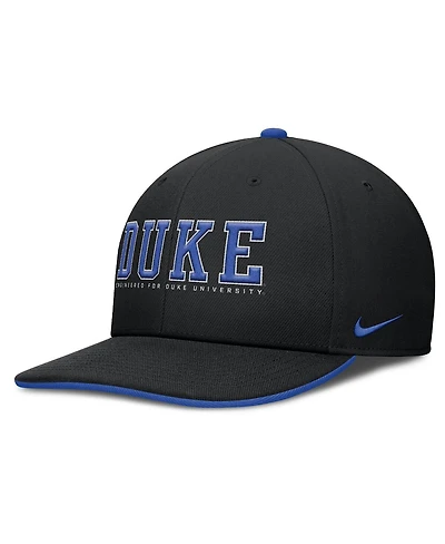 Nike Men's Black Duke Blue Devils 2025 On-Field Pro Performance Adjustable Hat