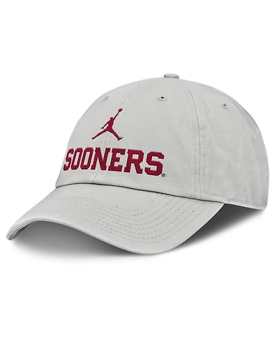 Jordan Men's Gray Oklahoma Sooners 2025 On-Field Gameday Club Adjustable Hat