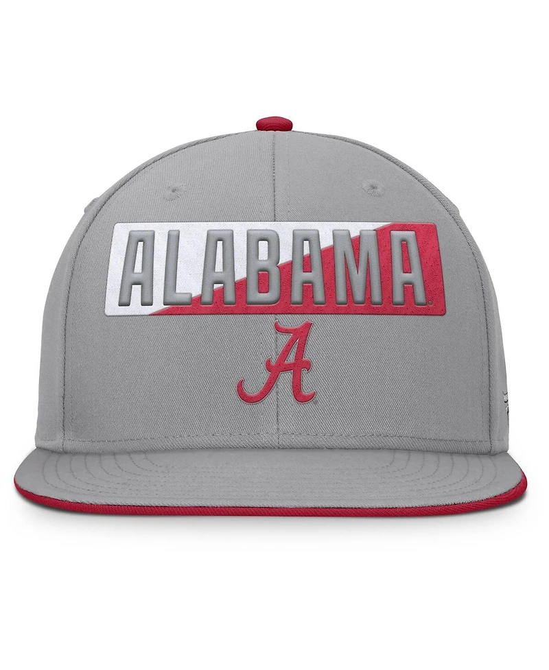 Fanatics Men's Gray Alabama Crimson Tide Duo Snapback Hat