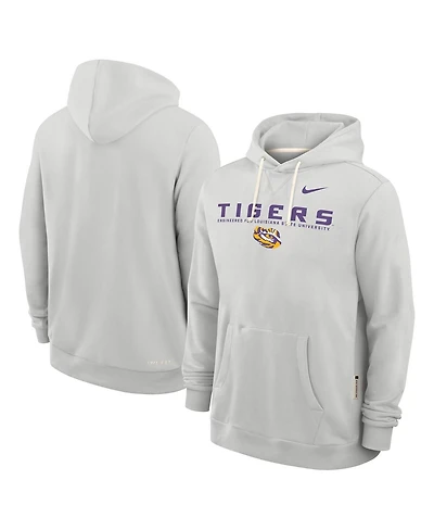 Nike Men's Gray Lsu Tigers 2025 Sideline Performance Pullover Hoodie