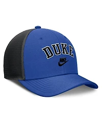 Nike Men's Royal/Black Duke Blue Devils Legacy Arch Rise Performance Trucker Adjustable Hat
