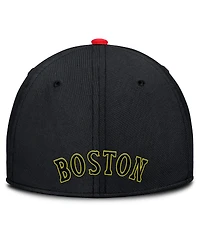Nike Men's Crimson/Black Boston Red Sox Neon 90s Rise Swoosh Flex Hat