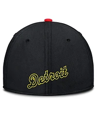 Nike Men's Crimson/Black Detroit Tigers Neon 90s Rise Swoosh Flex Hat